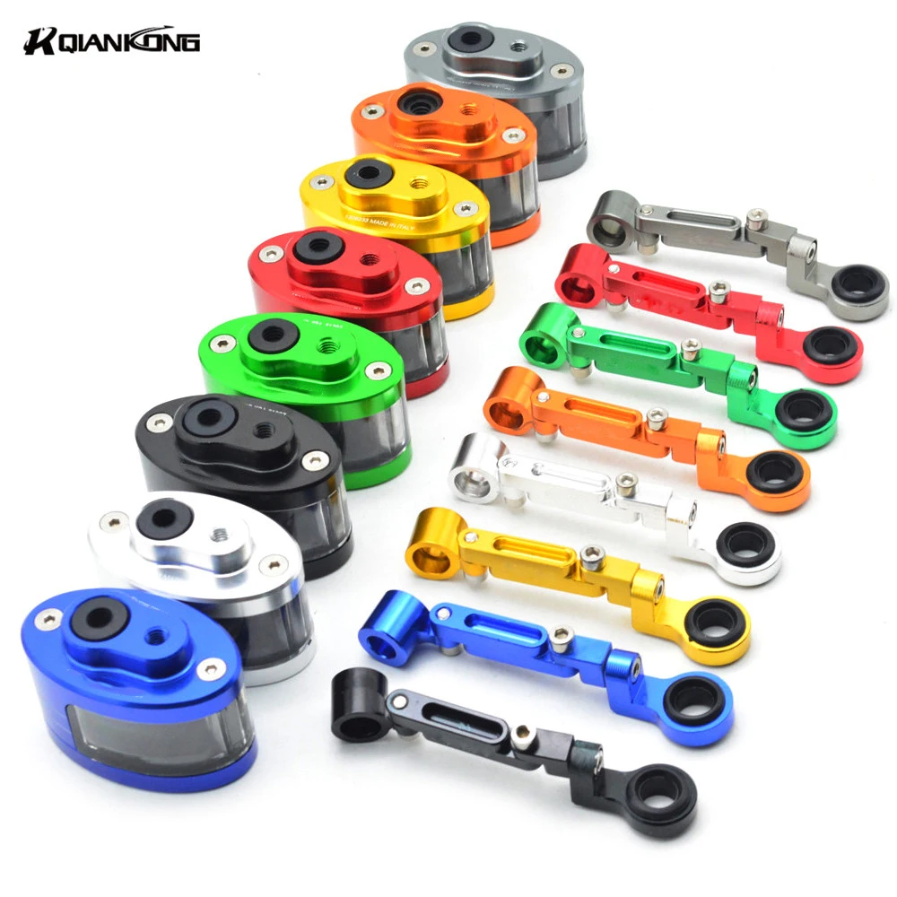 

Universal CNC Motorcycle Brake Fluid Reservoir Oil Cup For Kawasaki ZX6R ZX7R ZX10R ZX14R NINJA650R Z800 Z1000