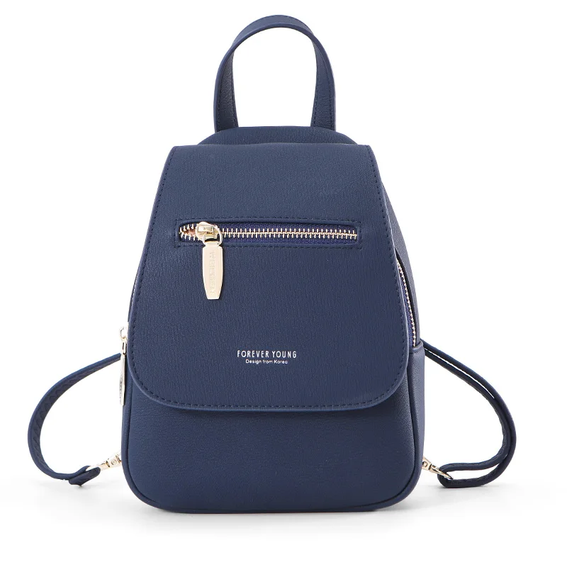 WEICHEN, новинка, Модный женский рюкзак, многофункциональный, для девушек, рюкзаки, маленький, высокое качество, для женщин, Mochila Bolsos, сумка на плечо - Цвет: Navy