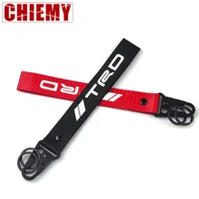 Автомобильные аксессуары, модная металлическая лента, логотип TRD, брелок для ключей, автомобильный стиль, для Toyota CROWN eiz PRIUS PRADO