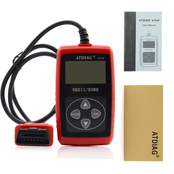 

Professional Auto diagnostic Code reader ATDIAG AT330 AUTO scan tool update on official website Multi-Language better than al319