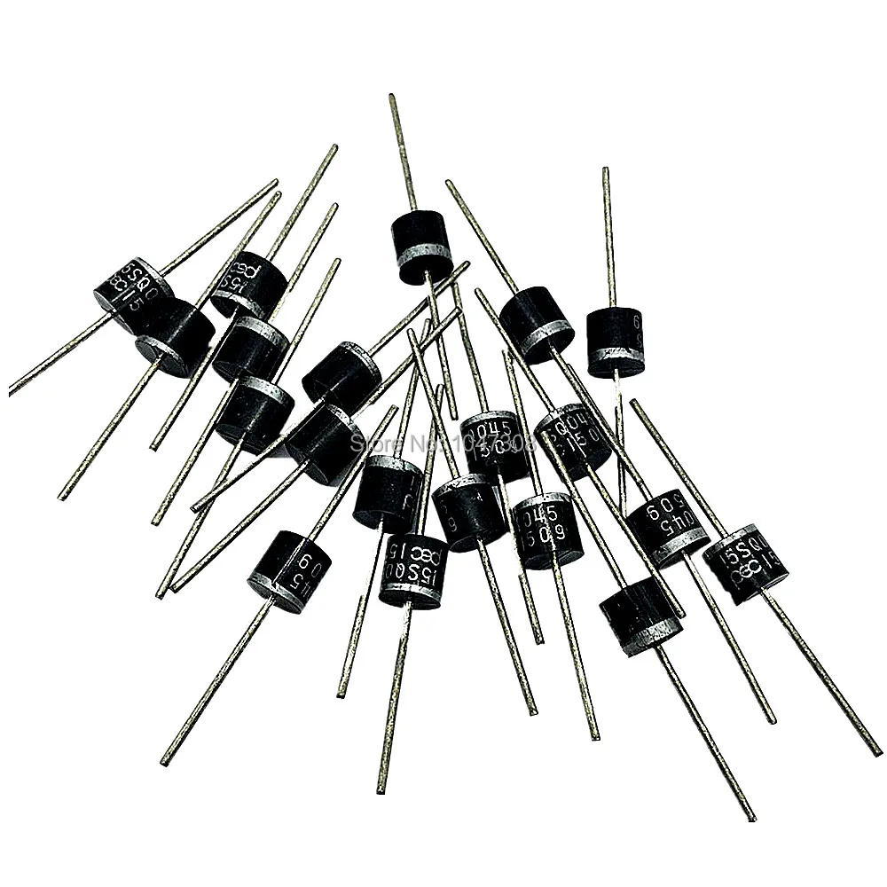 

20pc 15amp Bypass Blocking Diode 15a 45v High Efficiency Schottky Axial Rectifier Blocking Diode Low Voltage For Diy Solar Panel