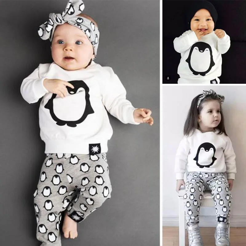 

Baby Boy Clothes Cotton Toddler Kids Costume Spring Baby Girls Clothes Print Top+Pants 2pcs New Born Baby Boys Clothing Set