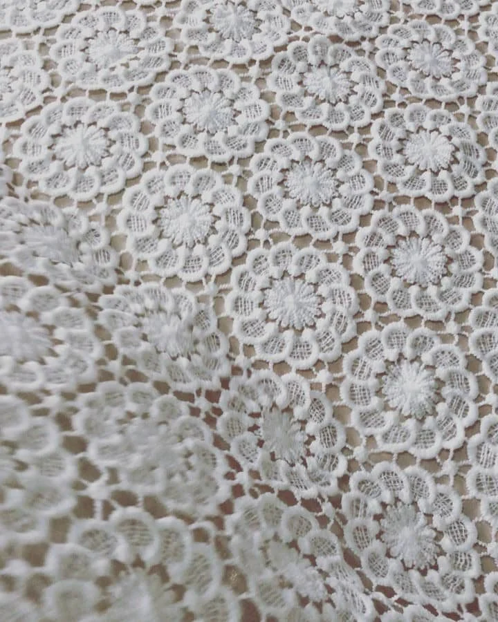 

guipure lace fabric cord lace fabric French lace fabric African off white embroidery tulle lace fabric for dress MO10