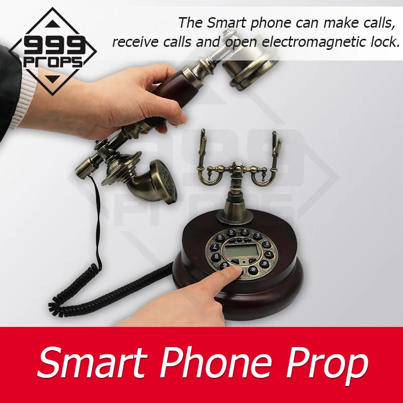 Escape Room Antique Phone Prop Smart Phone prop dial right code to get audio clues or open lock 999PROPS 5