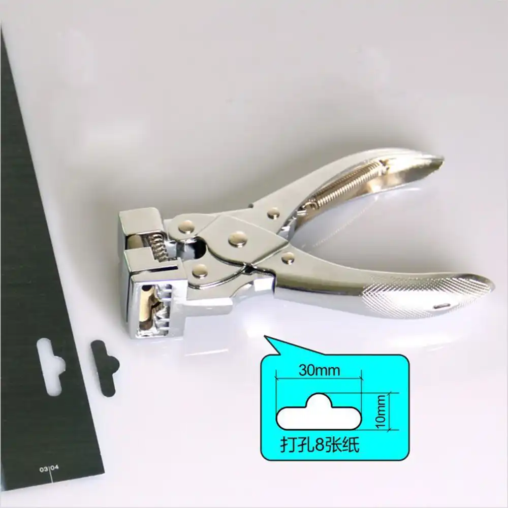 T Slot Shape Puncher Paper Cut Tool ID Punch Cutter Plastic Card
