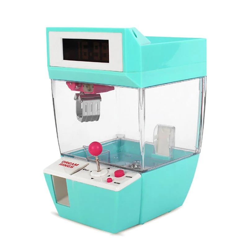 Comprar Catcher despertador máquina de juego operada por monedas grúa máquina muñeca Candy Grabber garra máquina de Arcade automática de juguete para niños