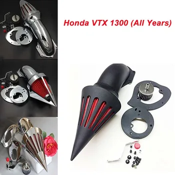 

For Honda VTX 1300 VTX1300 (All Years) Motorcycle Air Cleaner Kit Intake Filter Black Chrome