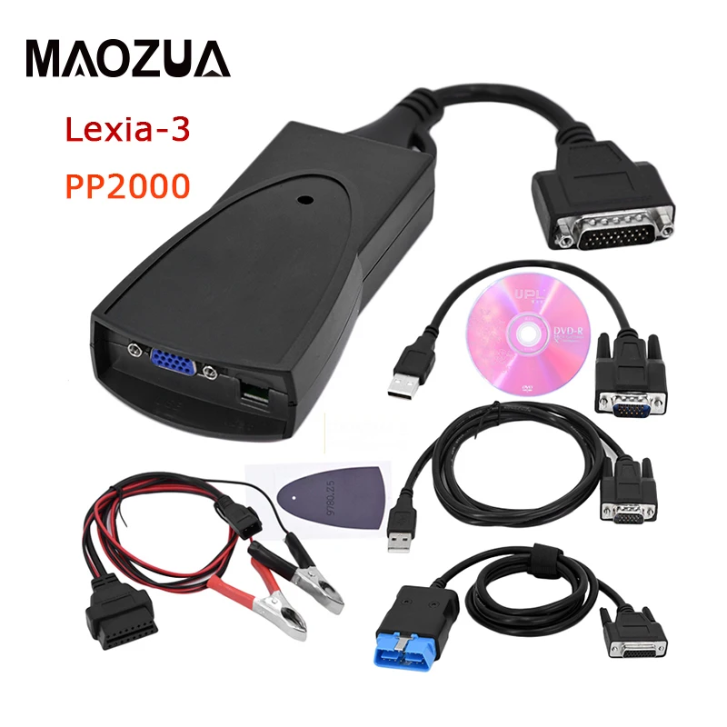 

Best Lexia 3 V25/V48 PP2000 Lexia3 Lexia-3 Diagbox V7.83 for Citroen Peugeot Diagnostic Tool With LED Cable