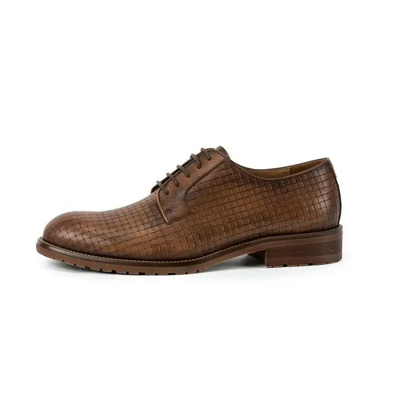 KRUSDAN/брендовая мужская повседневная обувь из натуральной кожи; Новое поступление; кожаная мужская обувь; Модный британский стиль дышащий плед; мужская обувь