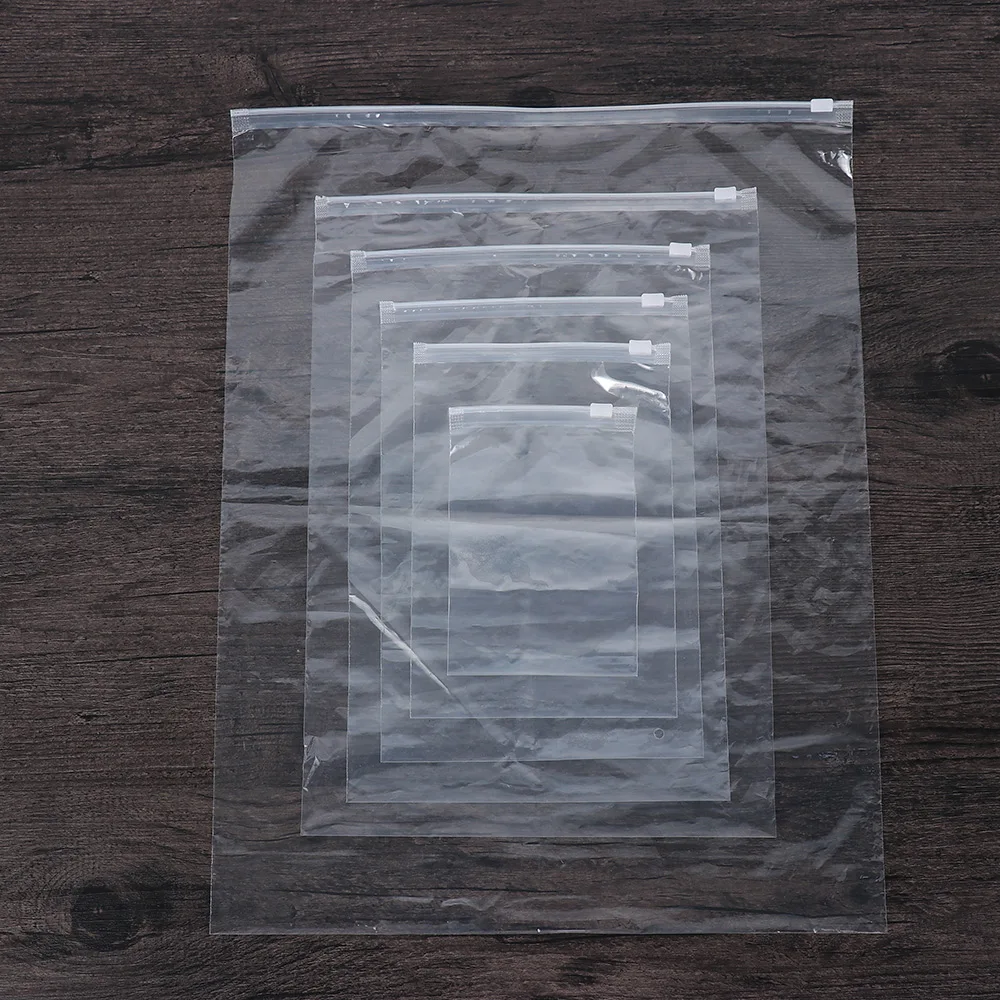 5 шт. портативный прозрачный самоуплотняющийся пластиковый ткань для упаковки дорожный мешочек для хранения водонепроницаемый мешок на молнии обувь для путешествий