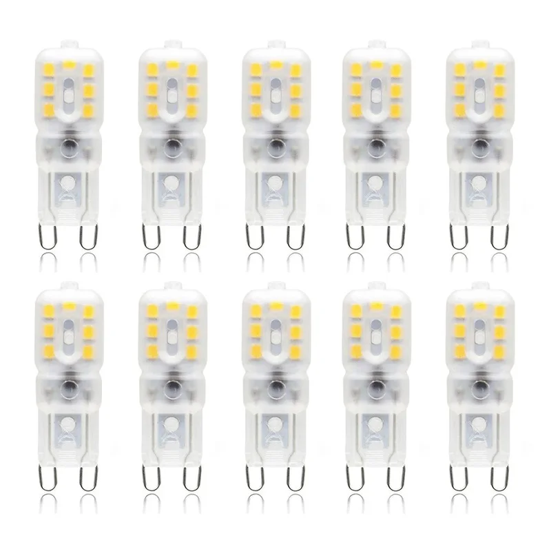 

10pcs G9 Replace LED Bulb Saving 14/22LED 1.5/2.5W Bedroom Kitchen Bathroom Living Room Durable Ultra Bright Corn Light