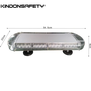 

6pcs Free shipping! 3W LED Warning mini Lightbar strobe truck light bar 12V or 24V, 55cm 21.7inch, 44pcs LEDs 132W in total