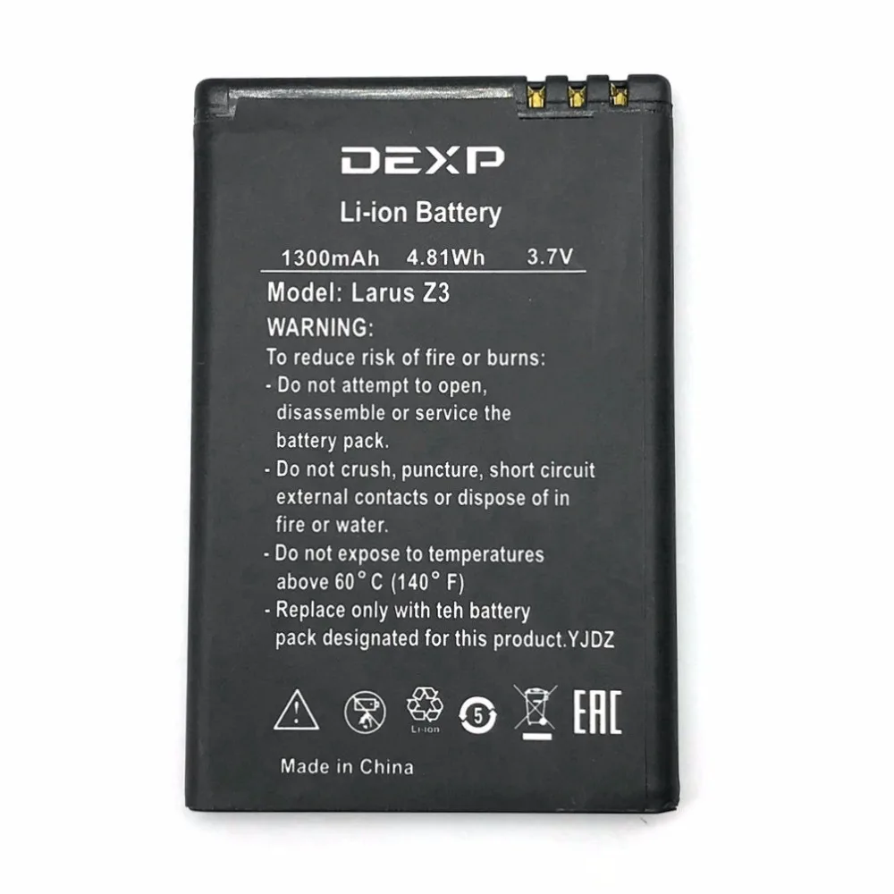 1 шт. Высококачественная новая Оригинальная батарея LARUS Z3 для DEXP | Мобильные