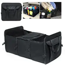 Car trunk organizer Auto Care Car trunk storage bag Foldable Multi Compartment Fabric Oxford Cloth folding truck storage box