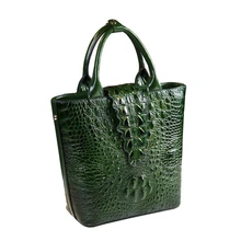 Новинка, женская кожаная сумка, модный спилок, крокодиловый узор, сумки-мессенджеры, сумки известных брендов, женские офисные клатчи, тоут