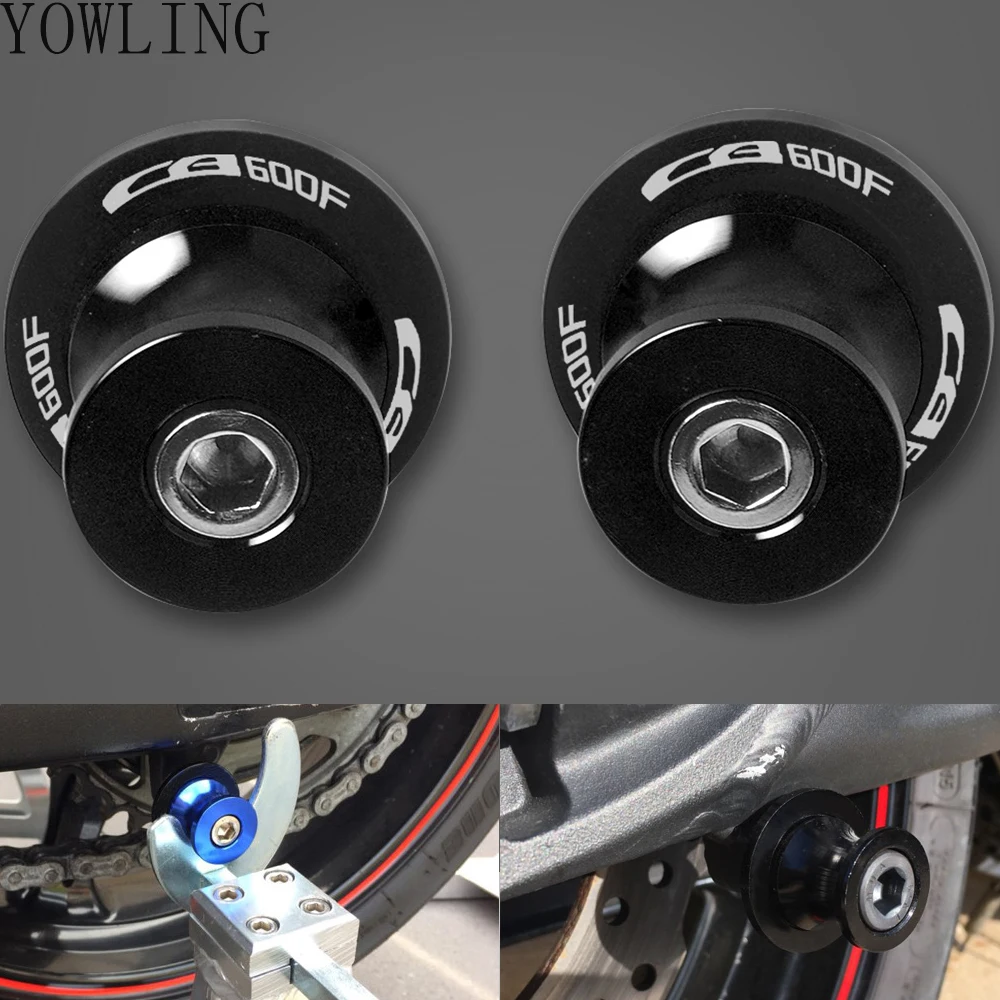 

M8 Motorcycle Accessories stands screws Swin garm Swingarm Spools slider for HONDA CB600F HORNET CBR500R CB500F CB500X 2007-2013