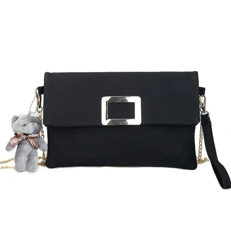 

Fashion big clutch female 2019 new brand design quality scrub sandal Messenger bag chain shoulder handbag large envelope bag