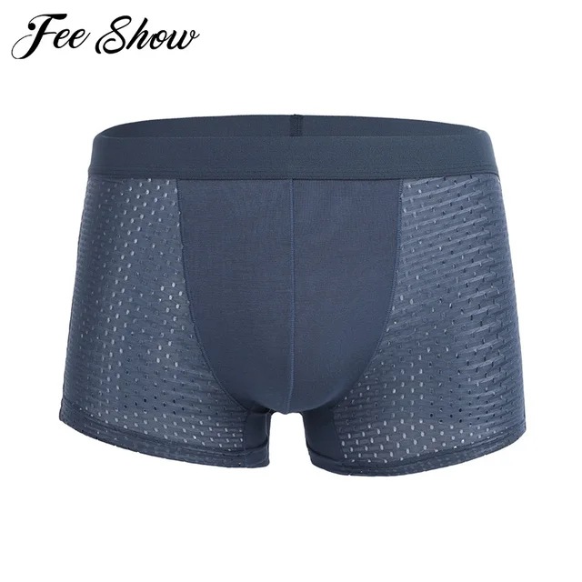 Aliexpress.com : Buy Gay Mens Lingerie Ice Silk Boxer Shorts Breathable ...