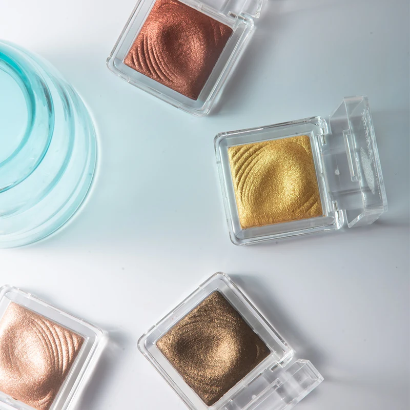 

sombra de liquida shimmer glitter single color eyeshadow pallete maquillage cosmetic profesional eye shadow palette makeup set