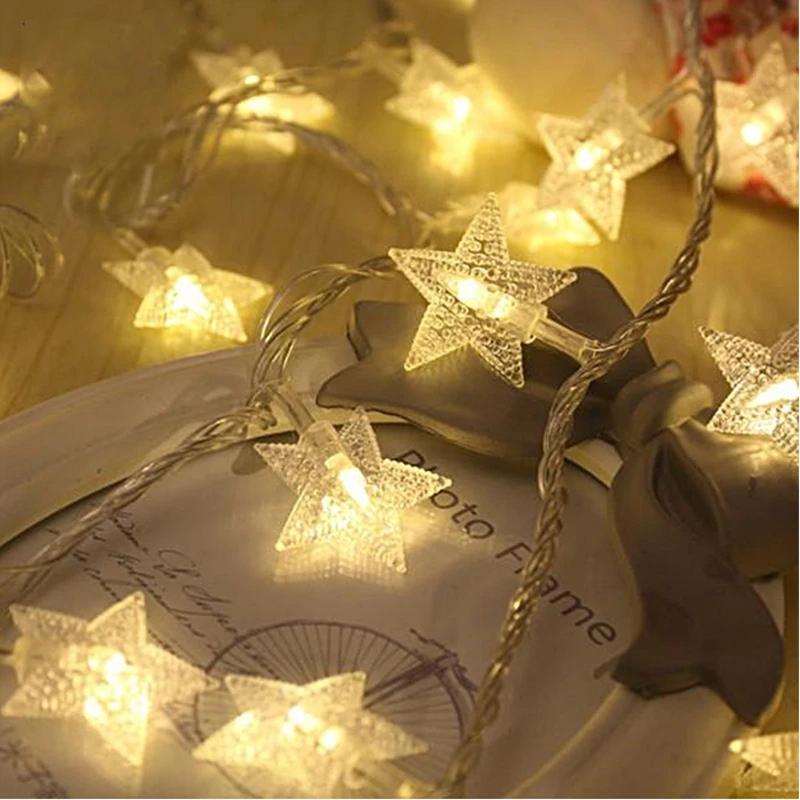 

3AA Battery Operated 10M Star Led String Garland Christmas Tree Fairy Light Luce Waterproof Home Garden Party Holiday Decoration