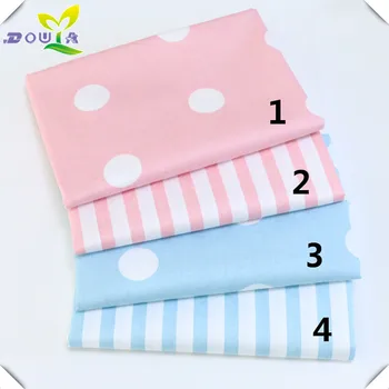 

Talasite little calico Polka Dot stripe AB cotton twill fabric bedding cotton twill fabric