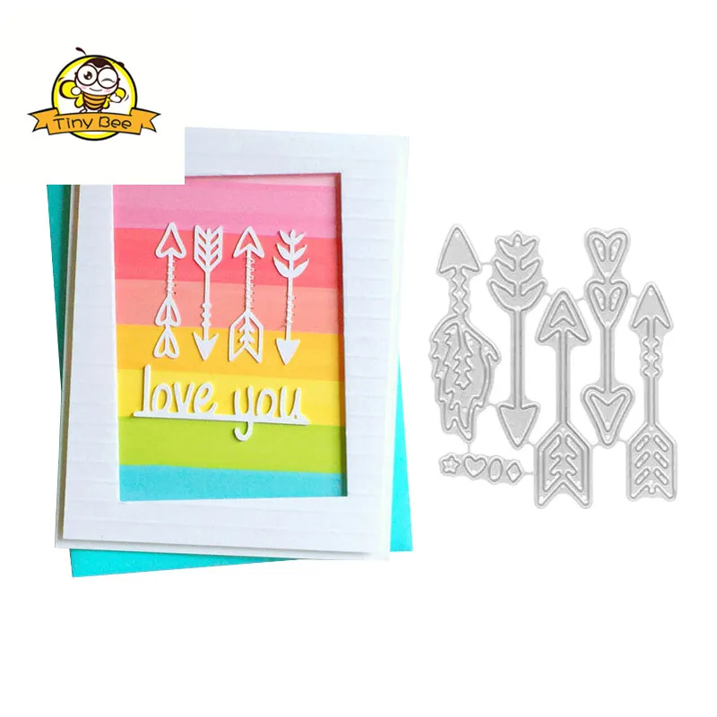 

New Dies For 2019 Arrows Die Metal Cutting Dies For Scrapbooking DIY Craft Dies Stencil Die Cut Metal Cutting Dies Decoration