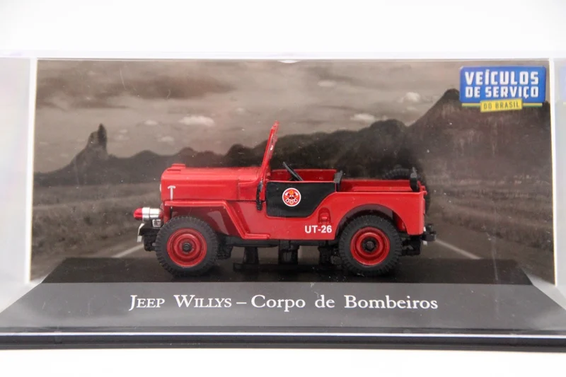 IXO алтайя 1:43 Масштаб джип Willys Corpo De Bombeiros Авто литье под давлением модели игрушки автомобиль Коллекция Красный