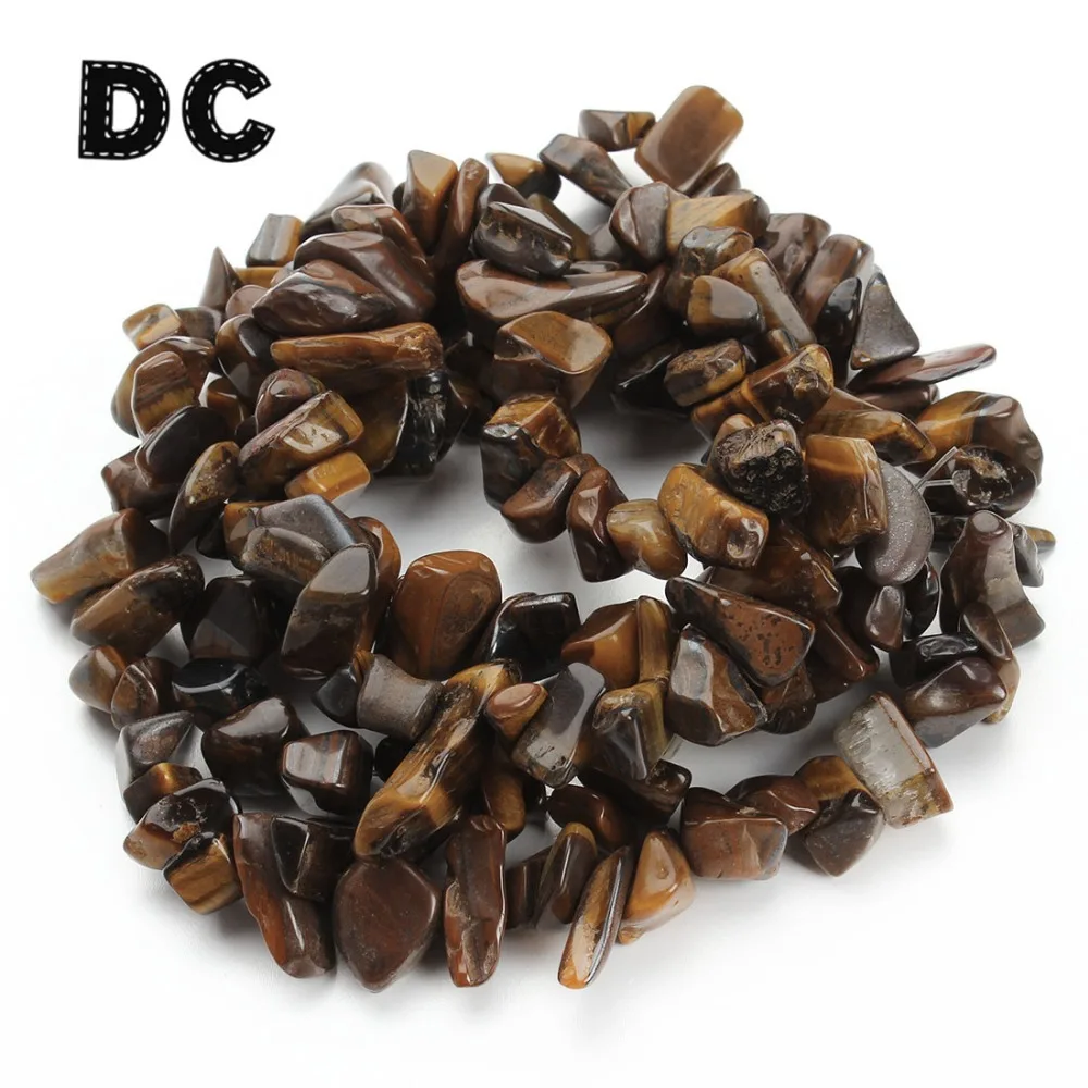 

DC Approx.80cm/Strand Irregular Natural Stone Tiger Eye Loose Space Beads 8-12mm for Beaded Necklaces Bracelets DIY Jewelry