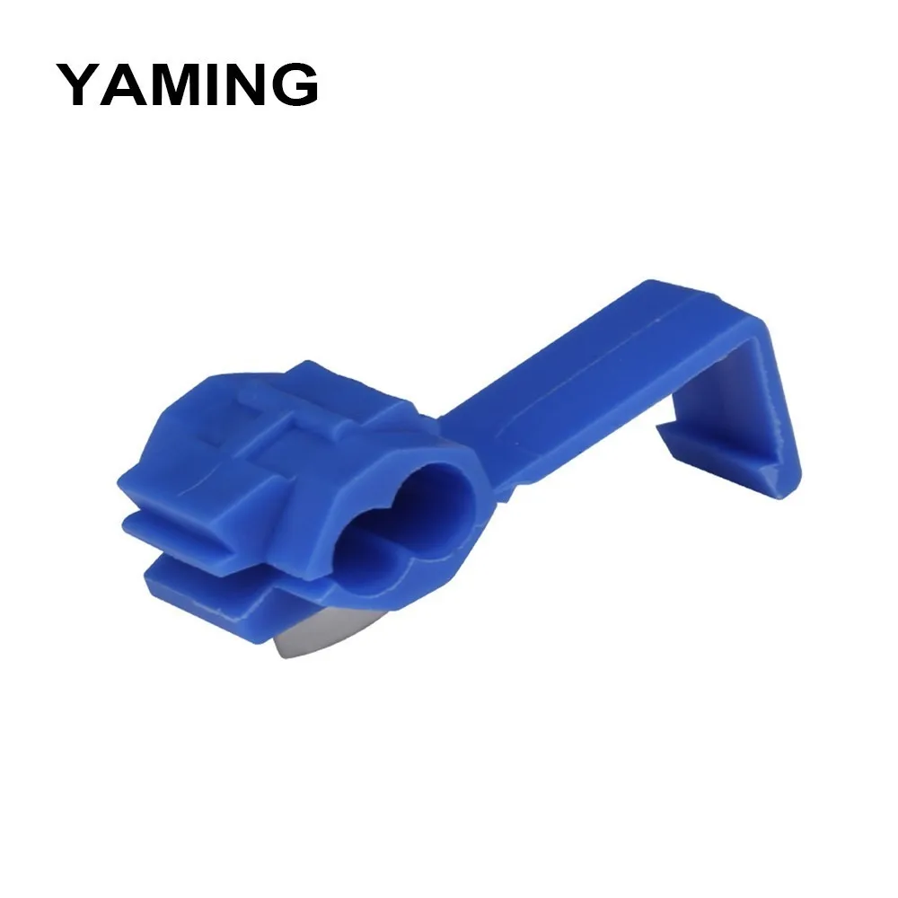 

(50PCS) Blue Wire Connector 0.75-2.5mm2 plastic Scotch Lock Quick Splice Crimp Terminal Hard Soft protect wire