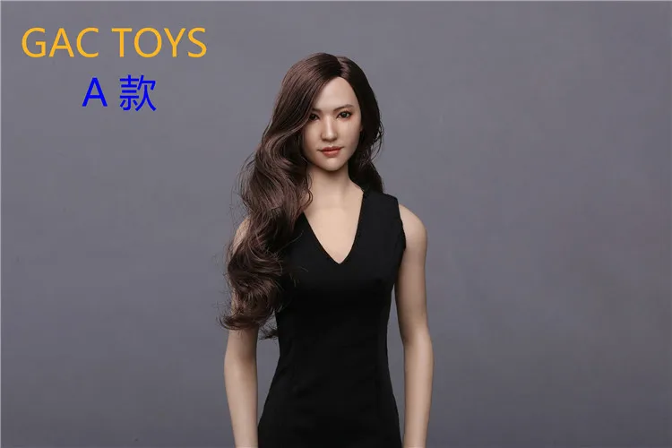На заказ 1/6 азиатские красивые женские головы Sculpt Liu Yifei Кристалл Лю с длинными