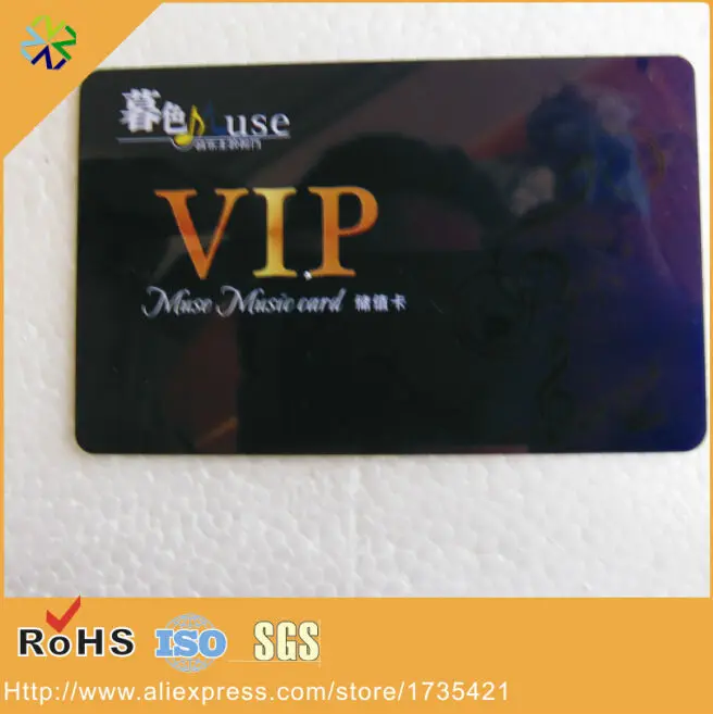 

factory price new arrival 0.76mm thickness plastic pvc printing gold foil black vip card in greeting cards