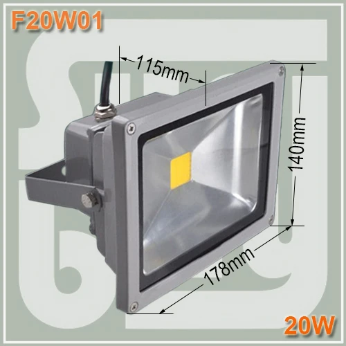 

Free shipping EPISTAR LED high power 20W floodlight waterproof IP65 led street lamp wash wall outdoor 20W flood lights