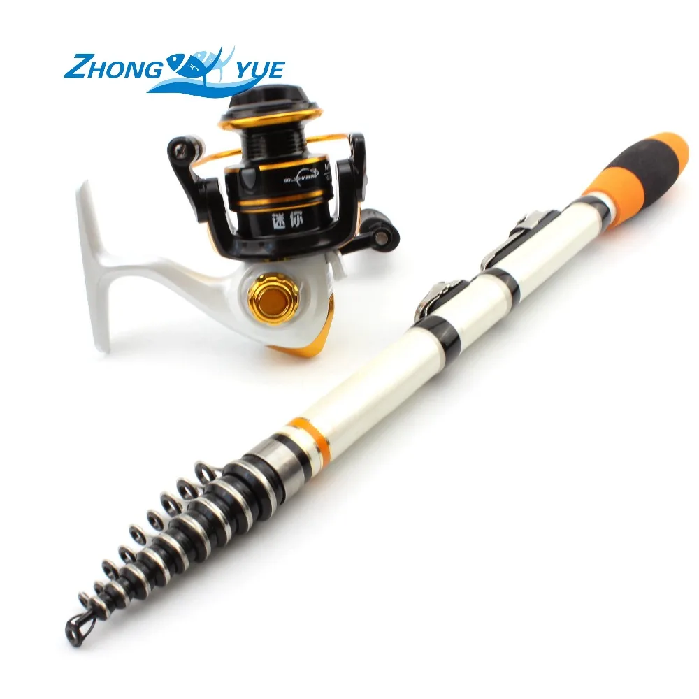 High Quality Fishing Reel And Rod Set Telescopic Fishing Rod + 10BB