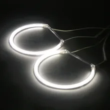 4PCS 12V LED Angel Eyes white Light Headlight Lamp Rings For BMW E36 E38 E39 E46 3 5 7 Series with 1 Controller