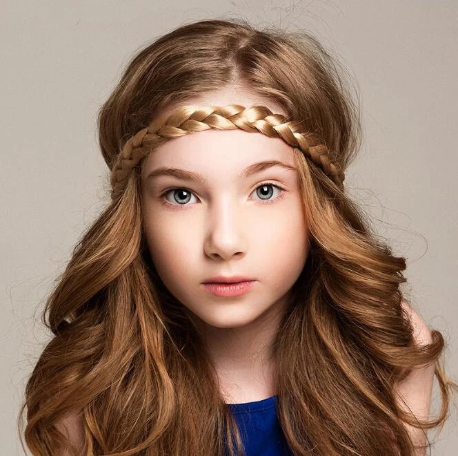 5pcs/lot Wig Headband Women Fashion Wig Braids Hair Band Elastic Braid