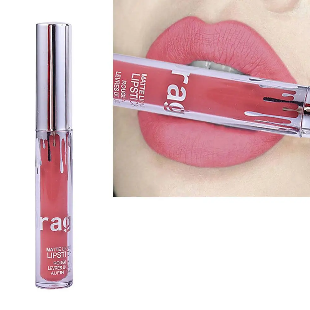 

1Pc Makeup Long-Lasting Matte Lip Gloss Liquid Lipstick Non-Sticky Beauty Cosmetic maquiagem profissional completa Make Up