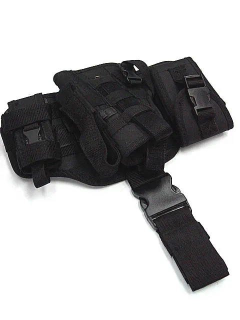 Günstige Armee Taktische Universal Einstellbare Jagd Pistole Molle Drop Bein Aufkleber Design Nylon Plattform Panel W Pistole Holster Tasche Pou