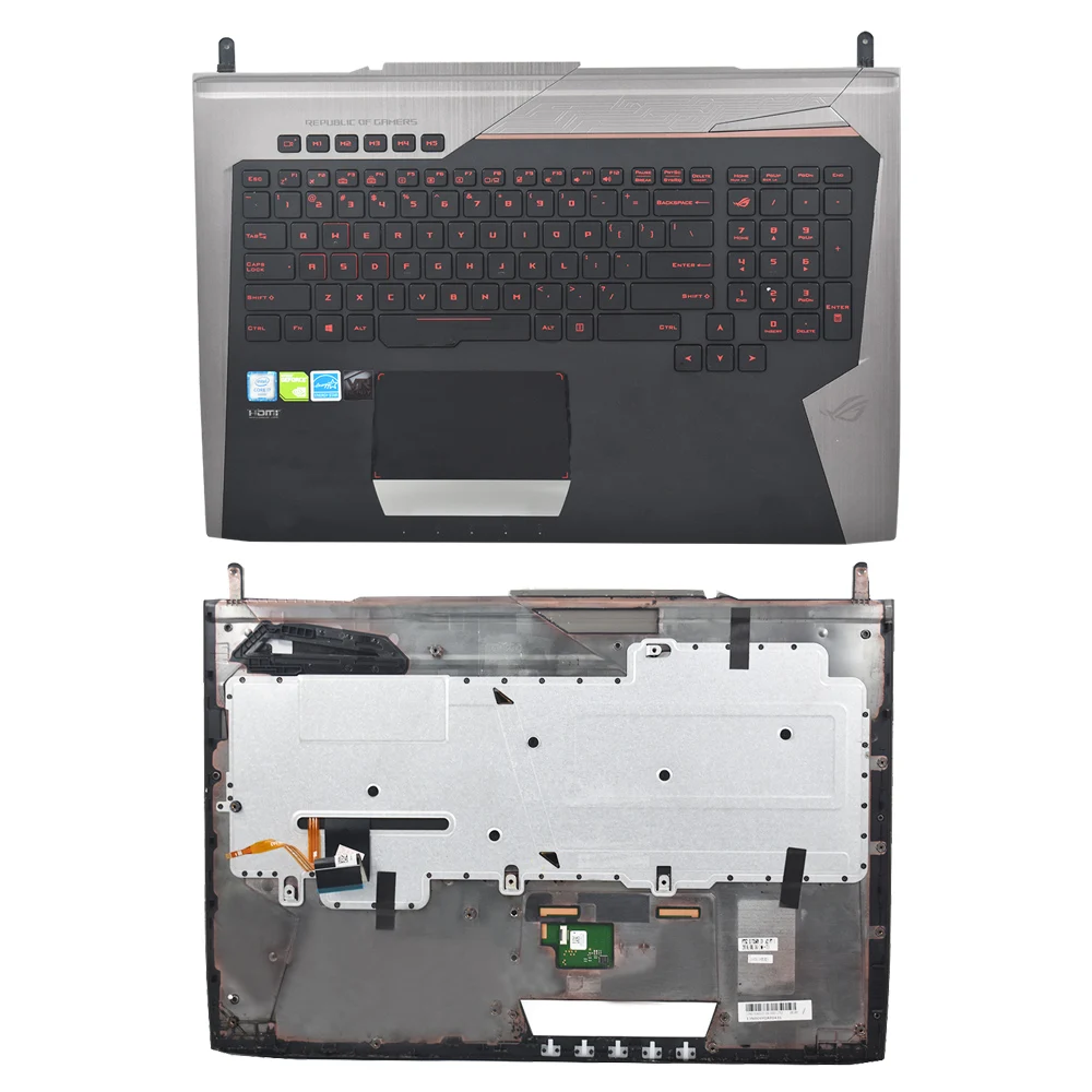 

G752VL G752VTG752VM G752VY G752VS Palmrest Keyboard 13NB09Y0AP0431 For ASUS Rog