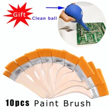 10pcsset нейлон Banshua масляные краски, кисти художников барбекю щетка для картин легко моется деревянная щетка для очистки