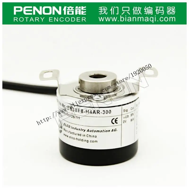 

The shelf EB38F8-H4AR-300 Elco rotary incremental encoders with hollow shaft 8mm