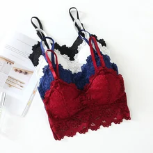 Женский бюстгальтер пуш-ап, сексуальное женское белье, кружевной бюстгальтер без косточек размера плюс, беспроводной бюстгальтер с подкладкой, нижнее белье, цвета красного вина, синего, белого, черного цветов, бюстгальтеры XL, XXL