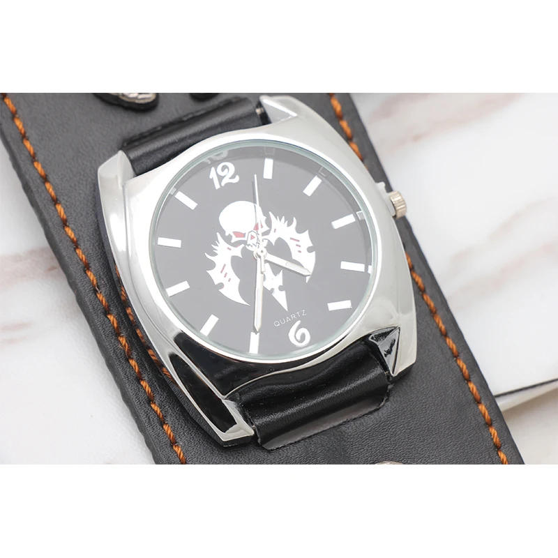 

Foloy high quality fashion locomotive Punk style Avant-garde men watch boy and girl watches leather quartz watches clock gift