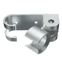 Attachable база плавный зажим хромированный Кронштейн держатель душевой головки регулируемый крючок для ванной комнаты алюминиевый сплав с