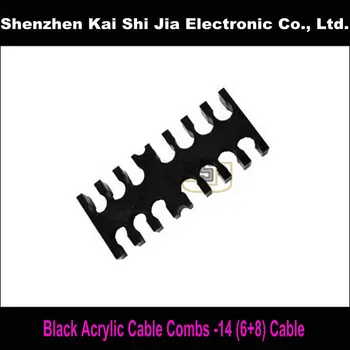 

Wholesale Black Acrylic PC Cable Combs for 3mm cable - 14 (6+8) Cable