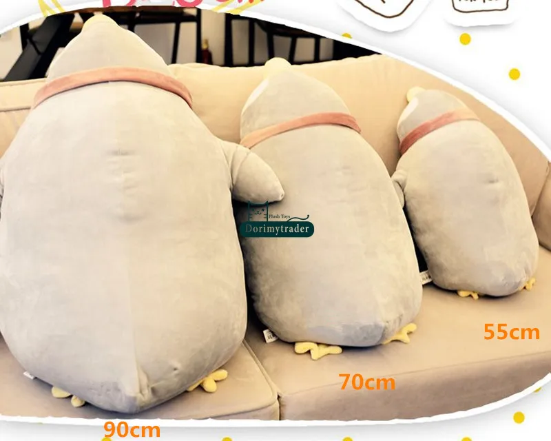 Dorimytrader pop lovely lying animal penguin plush pillow toy giant stuffed anime penguins doll cartoon pillow gift decoration 35inch 90cm DY61818  (15)