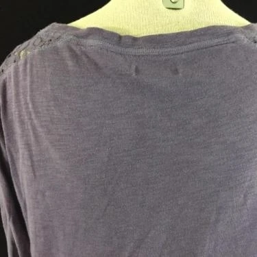 American Eagle Outfitters knit top size S small purple shirt 3/4 sleeves (3)