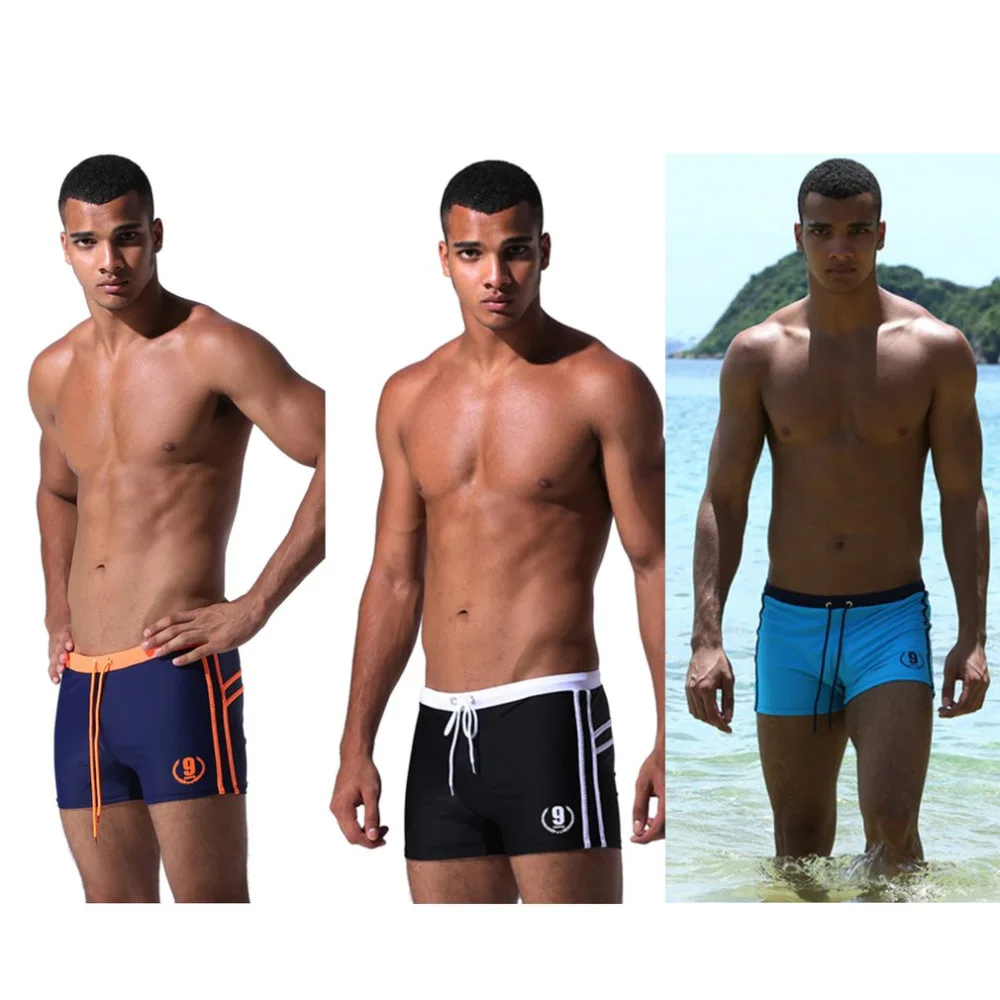 

Hot Sale Mens Breathable Swim Trunks Pants Swimwear Shorts Slim Wear Bikini Swimsuit Briefs maillot de bain zwembroek heren