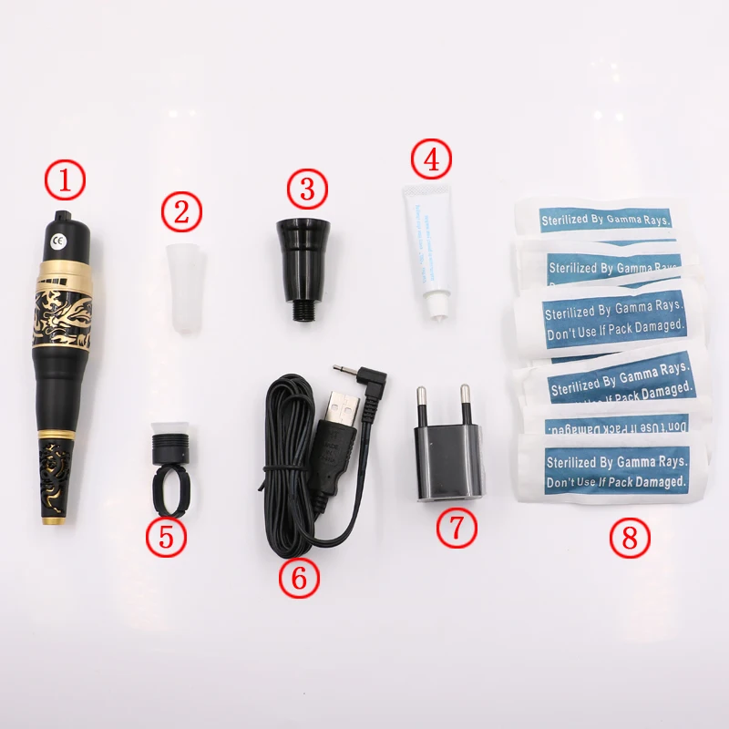

Free shipping Original Taiwan Permanent Makeup machine black Mosaic tattoo Machine kits Tattoo Gun and Needles for eyebrow lip