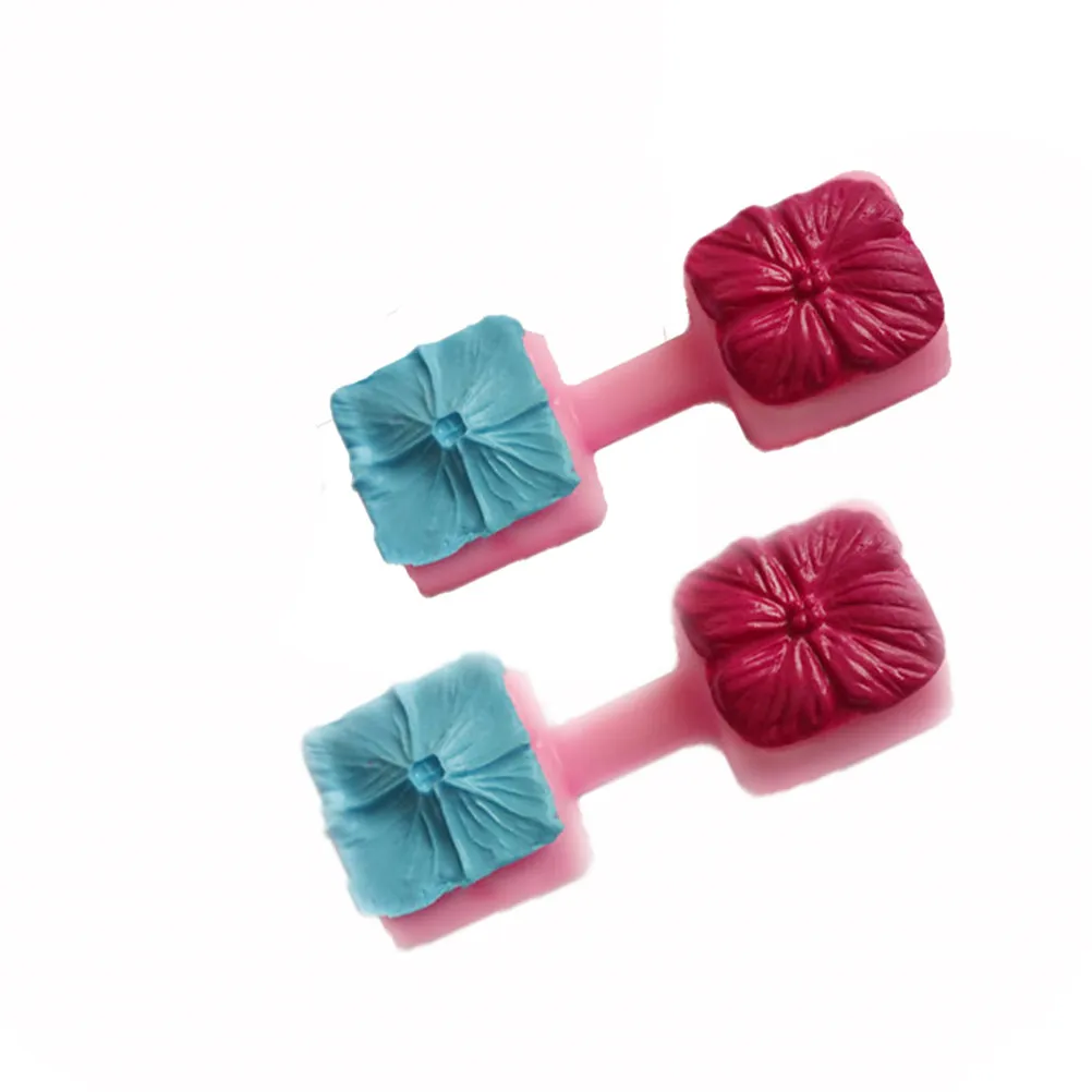 

Square 3D Flower Silicone Fondant Cake Mold Chocolate Fimo Clay Mould Kitchen Baking Fondant Cake Decoration Tool