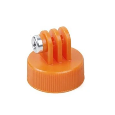 Dia37mm бутылка для воды крышка разъема монопод Штатив для серфинга пластиковая бутылка Крепление Адаптер для Gopro Hero Sjcam Yi 4K - Цвет: Orange